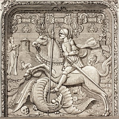 Saint Georges terrassant le dragon, de 